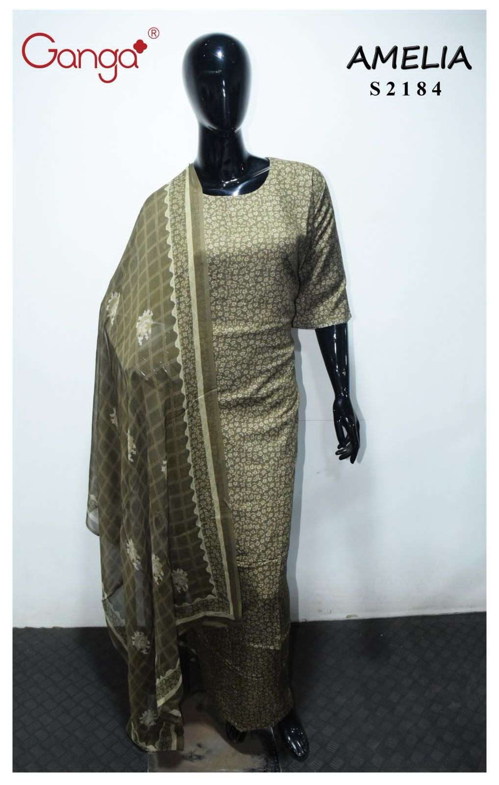 Ganga Amelia 2184 Winter Collection Branded Printed Suit