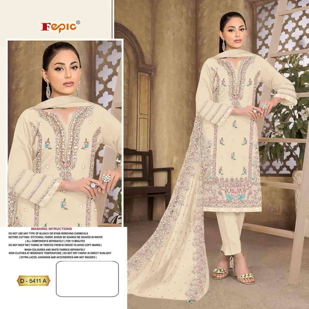 Fepic D 5411 Colors Festive Wear Style Designer Pakistani Suit Wholesalers