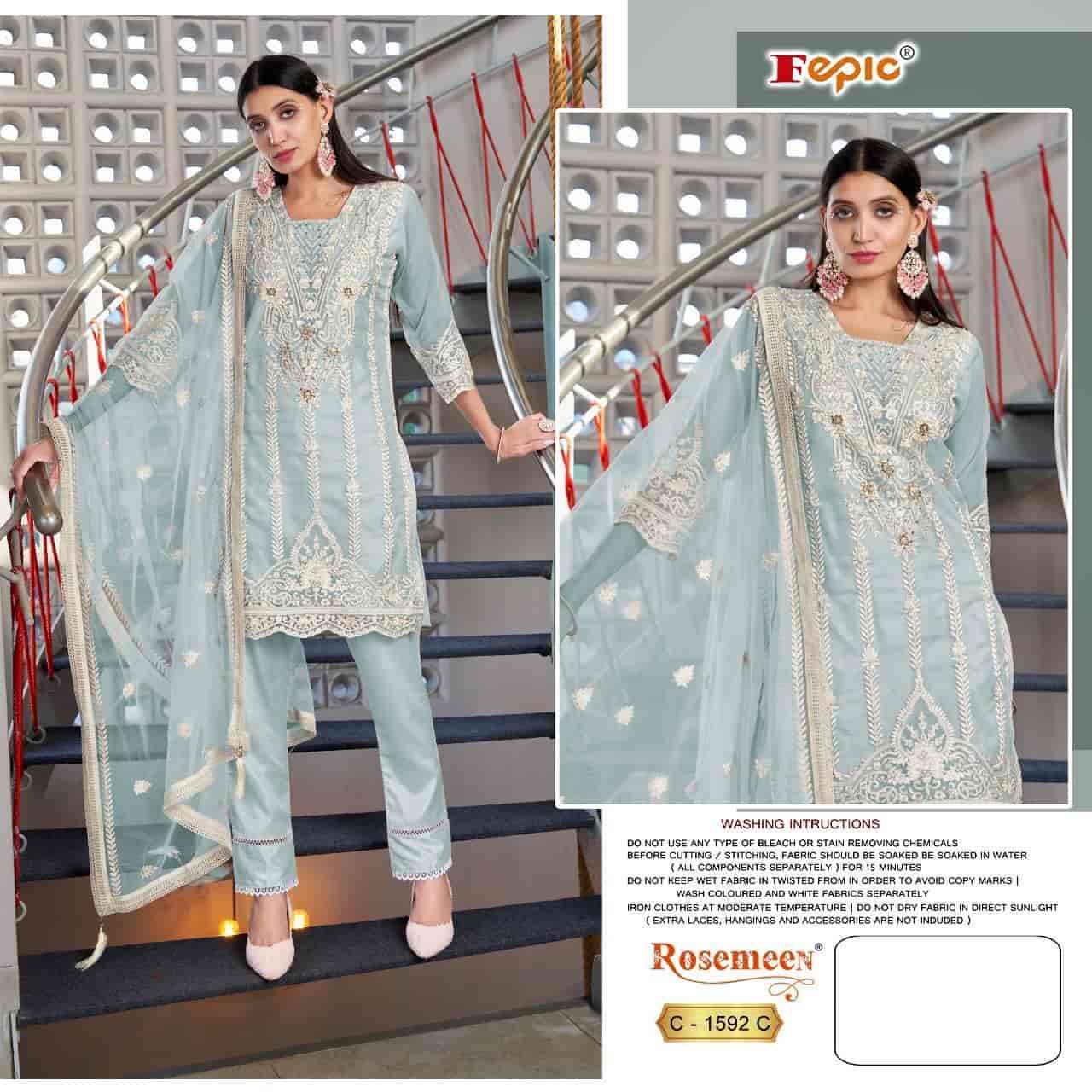 Fepic C 1592 Colors Pakistani Fancy Designer Salwar Suit Wholasaler