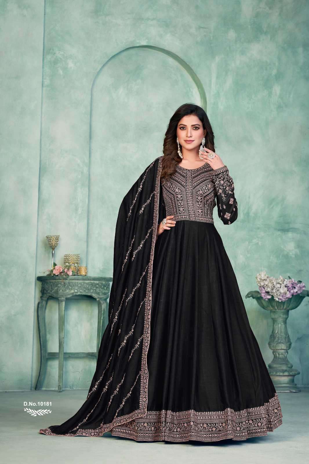 Anjubaa Vol 18 Designer Partywear Anarkali Gown Catalog Exporter