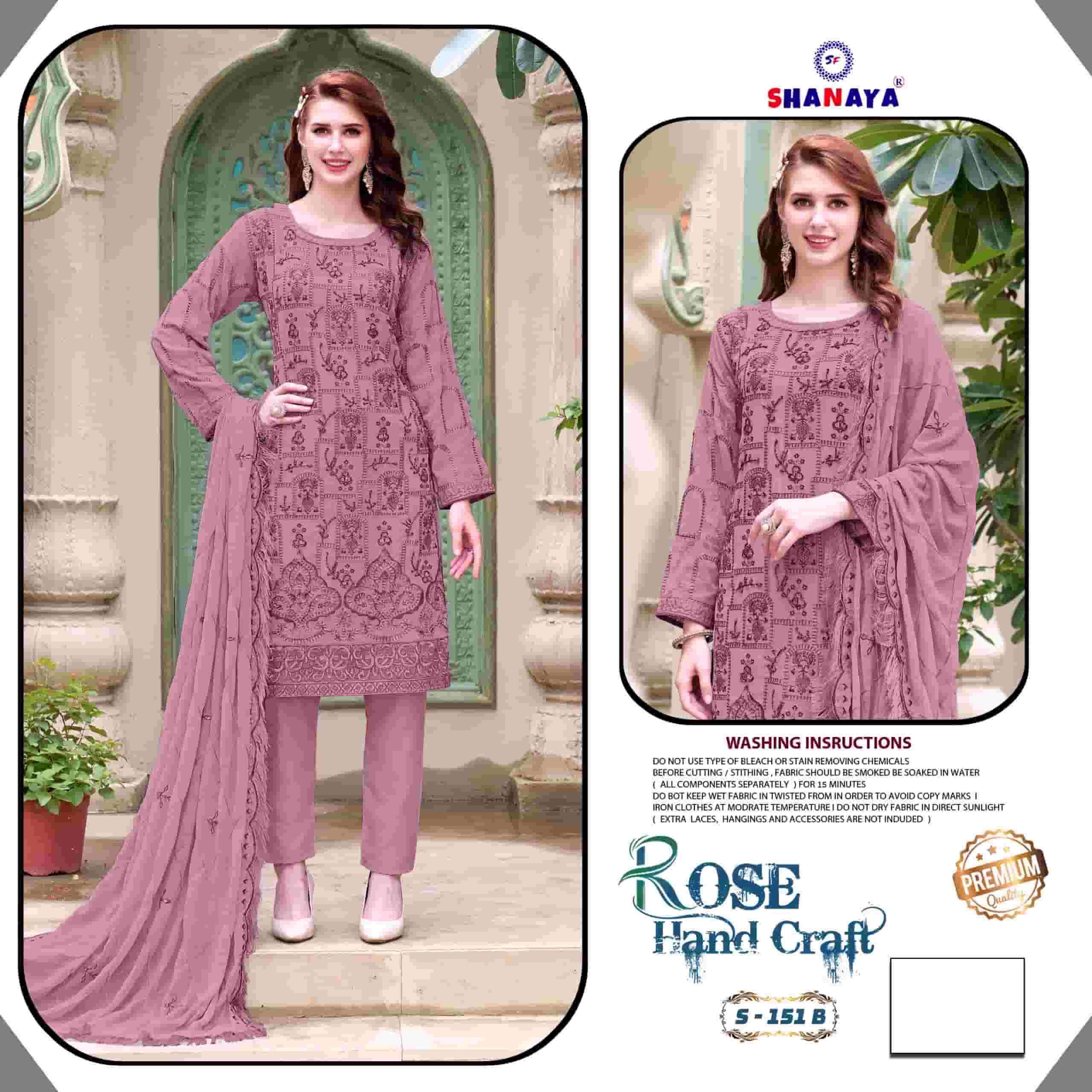 Shanaya S 151 B Georgette Designer Style Pakistani Salwar Suit Ensemble