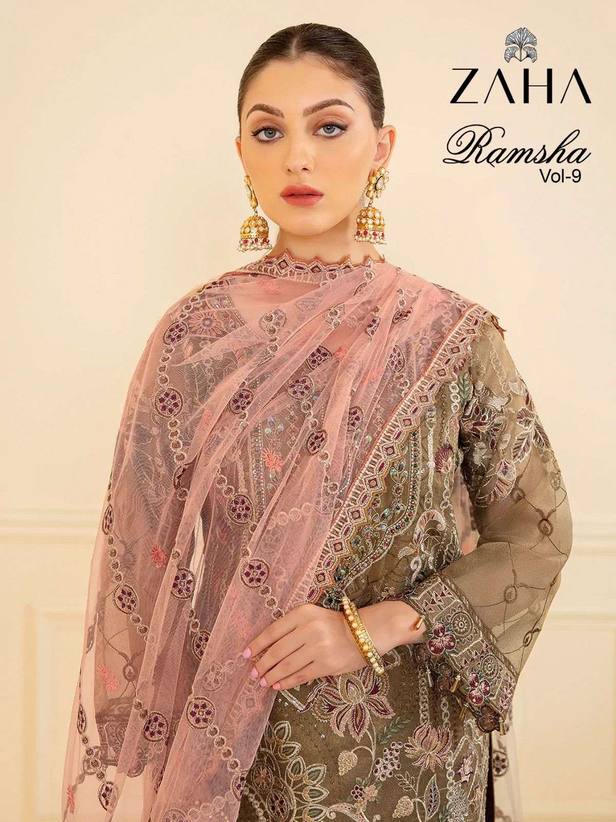 Zaha Ramsha Vol 9 Fancy Pakistani Suit