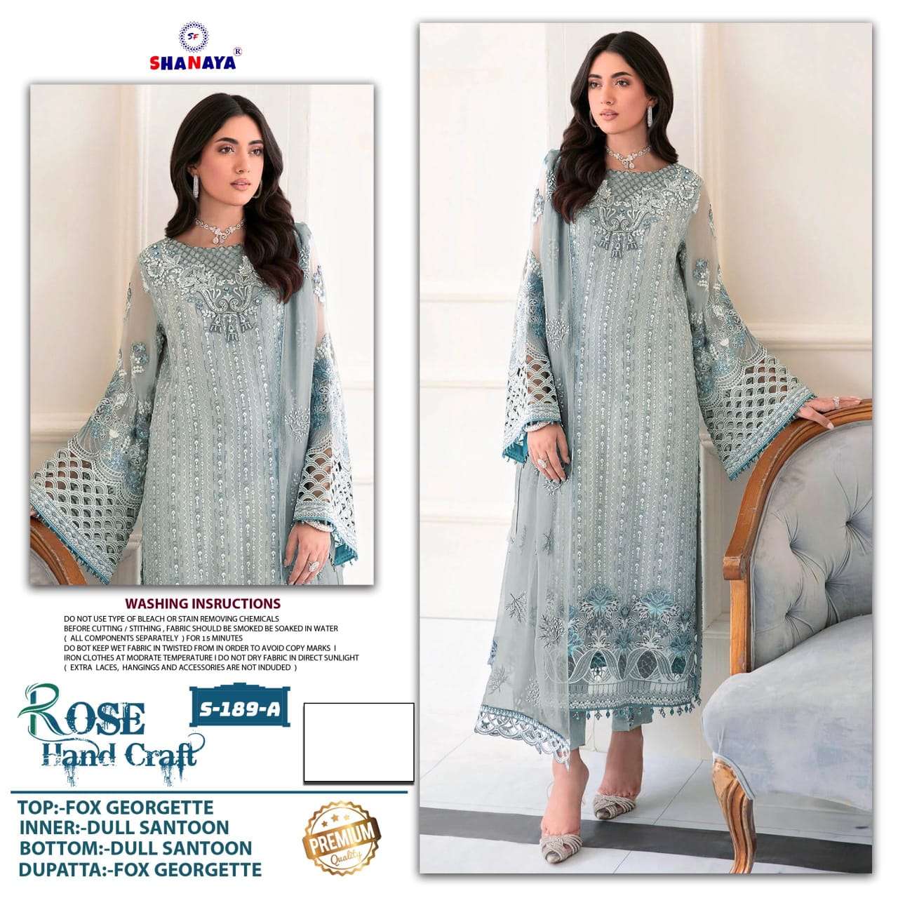 Shanaya S 189 Premium Georgette Salwar Suit
