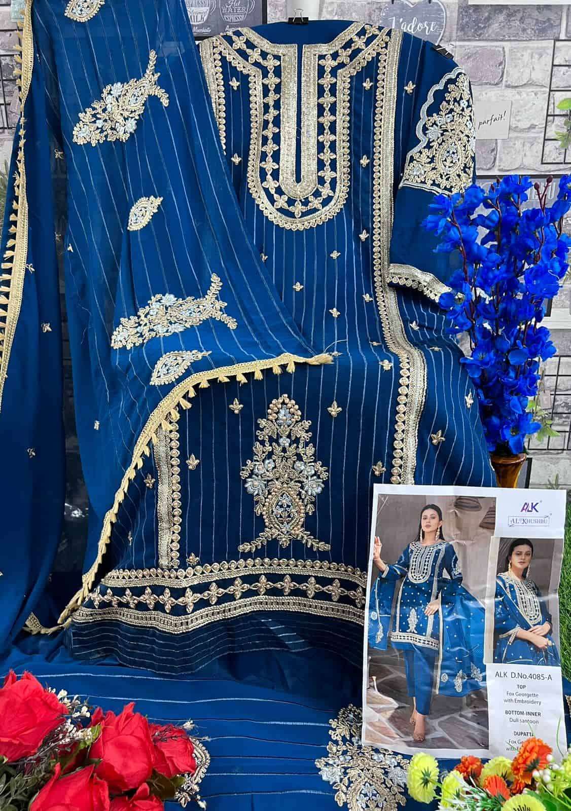 Al Khushbu Elaf Vol 1 Pakistani Party Wear Style Designer Salwar Suit Wholesalers
