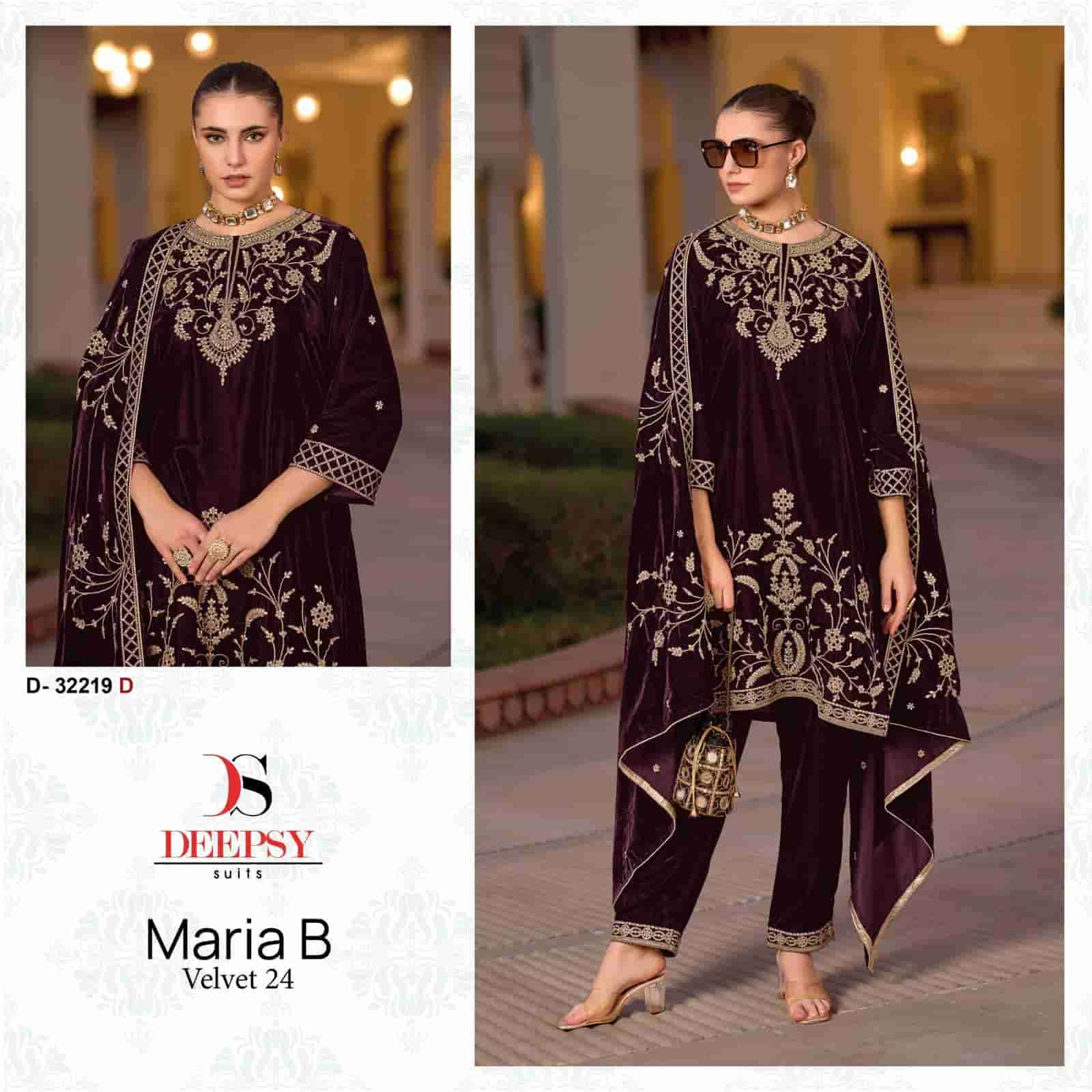 Deepsy D 32219 D Pakistani Latest Velvet Embroidered Suit