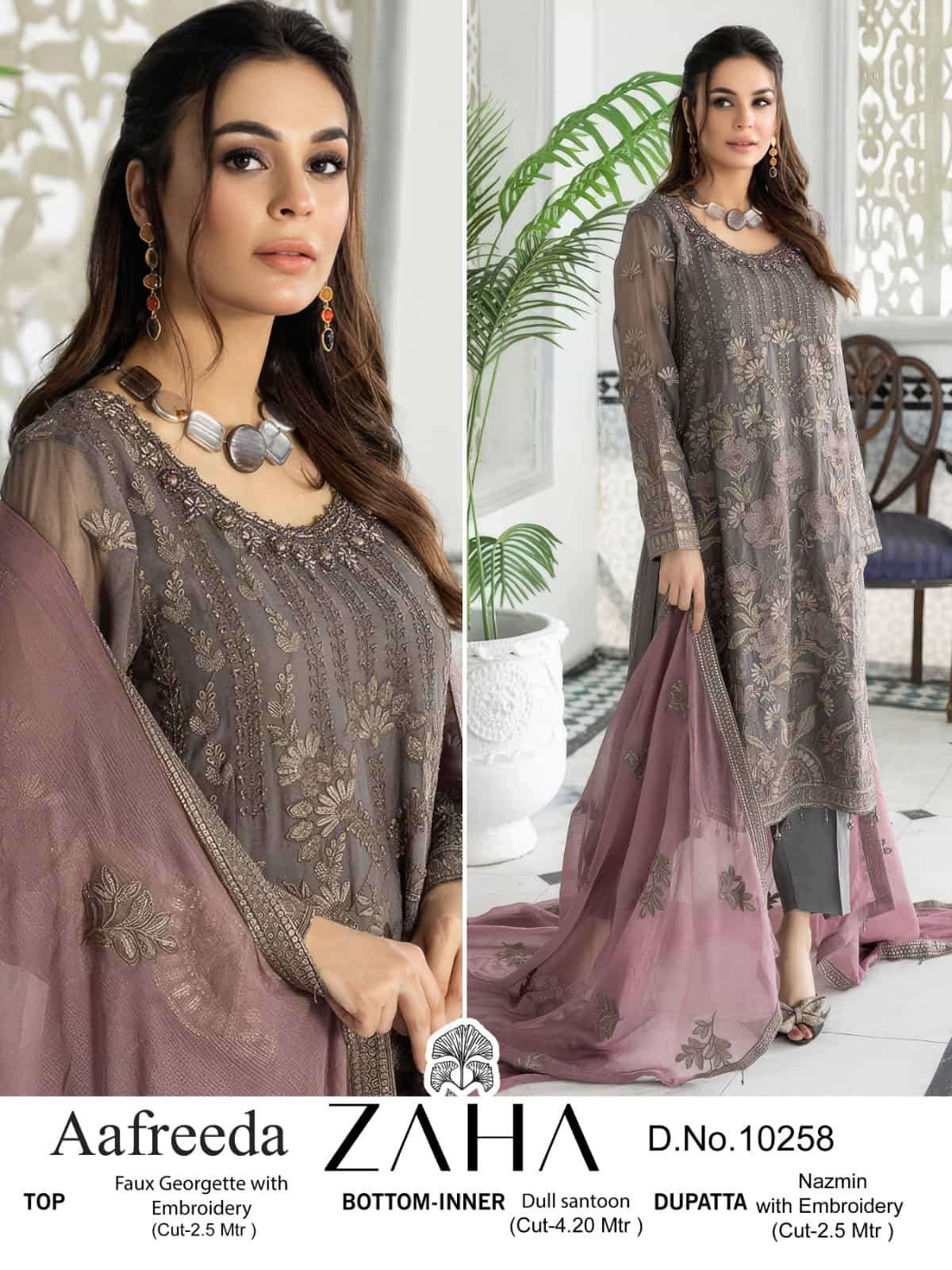 Zaha Aafreeda Vol-1 Embroidered Pakistani Suit