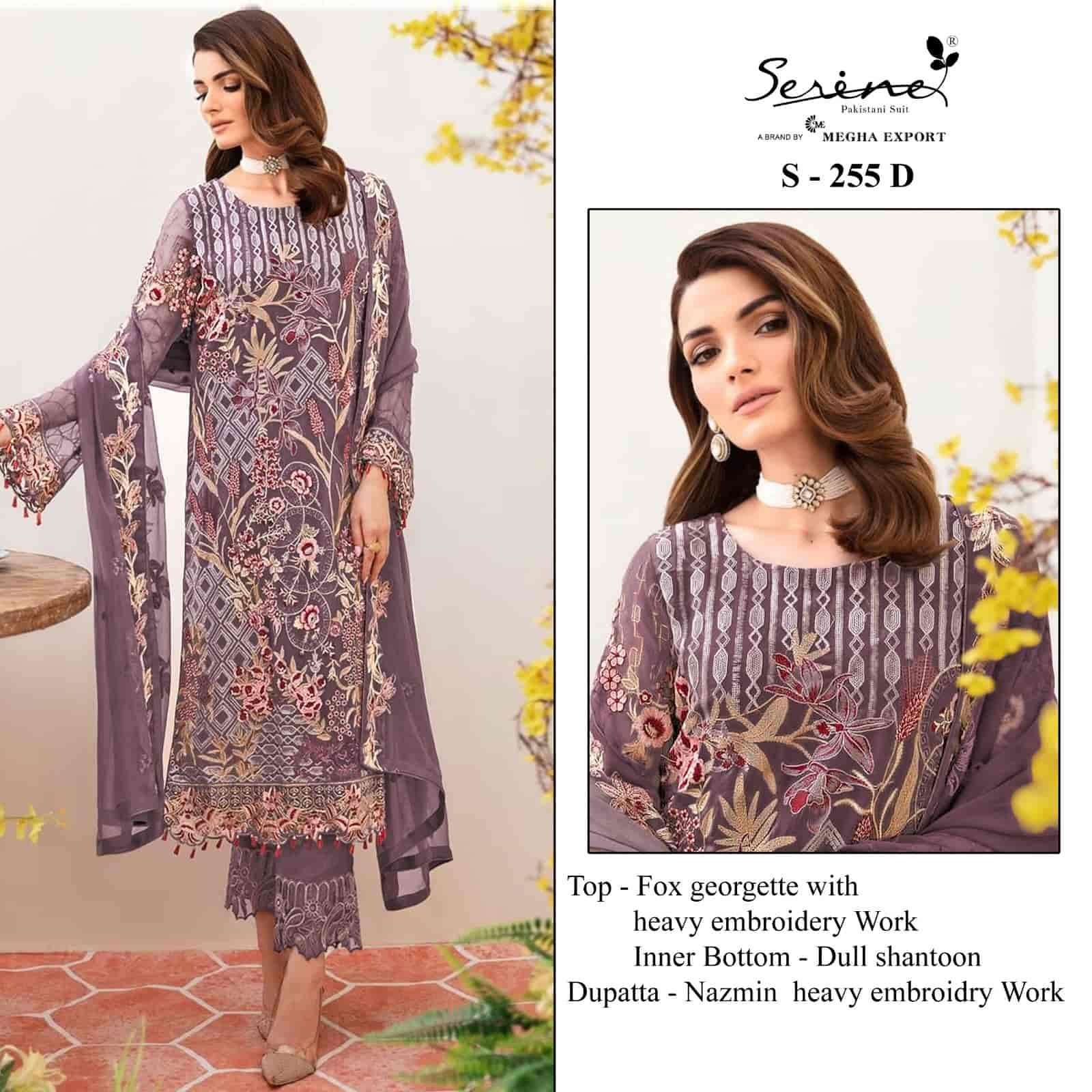 Serine S-255 D Embroidered Party Wear Dress