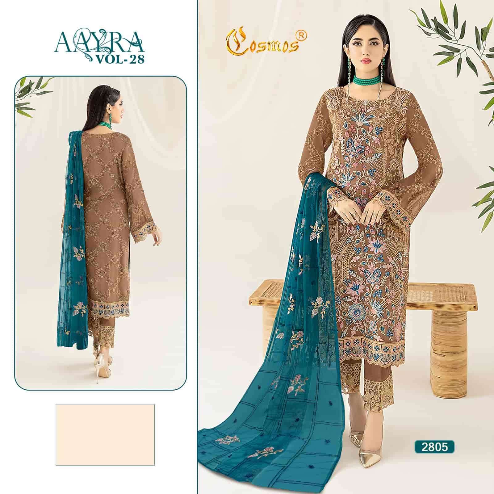 Cosmos 2805 Pakistani Festive Wear Style Designer Embroidered Dress Collection