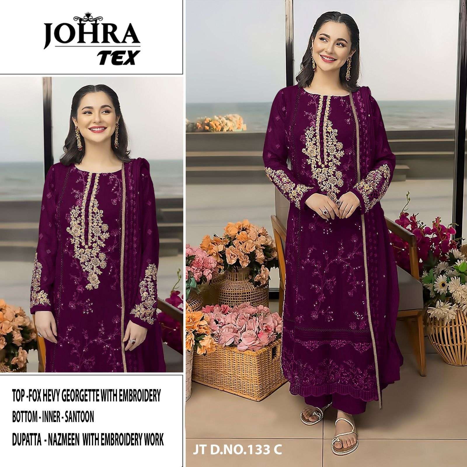 Johra Tex 133 Designer Pakistani Suit