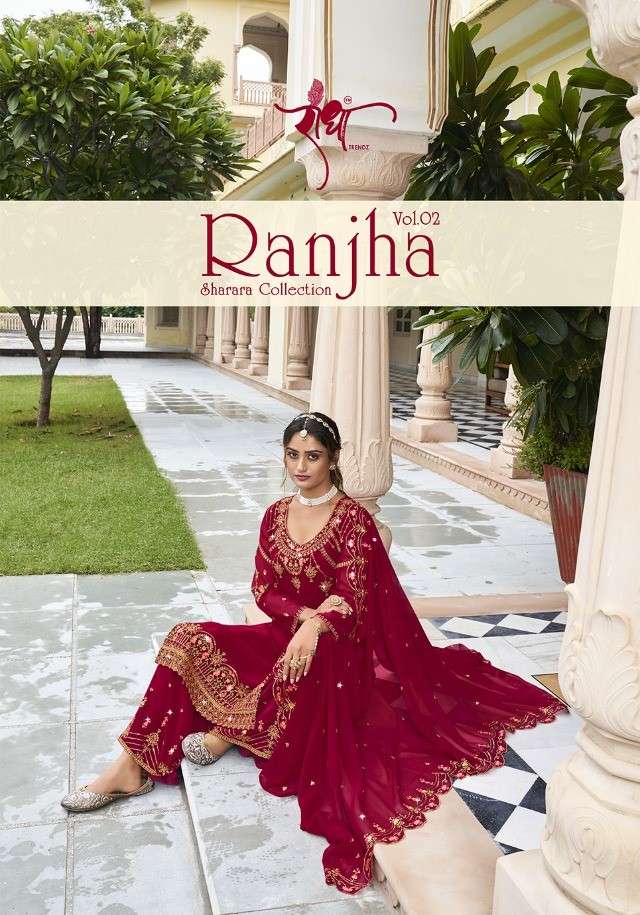Radha Trends Ranjha Vol 2 Party Wear Sharara Designs Suit