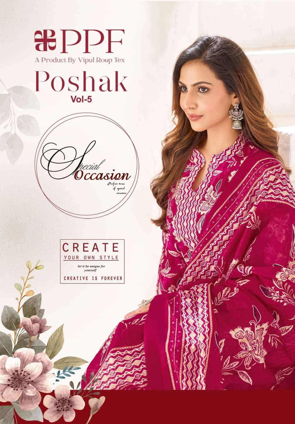 Ppf Poshak Vol 5 Pure Cotton Unstitch Salwar Suit Exporters