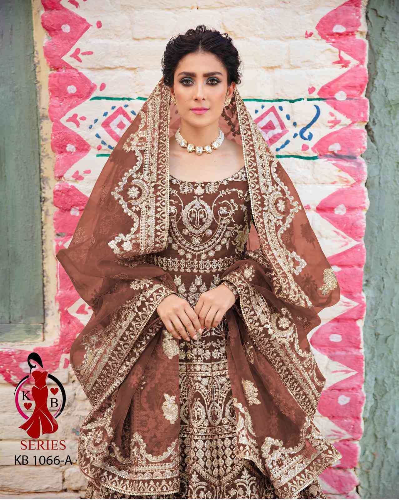 Kb Series Kb 1066 Bridal Designs Party Wear Anarkali Gown Collection