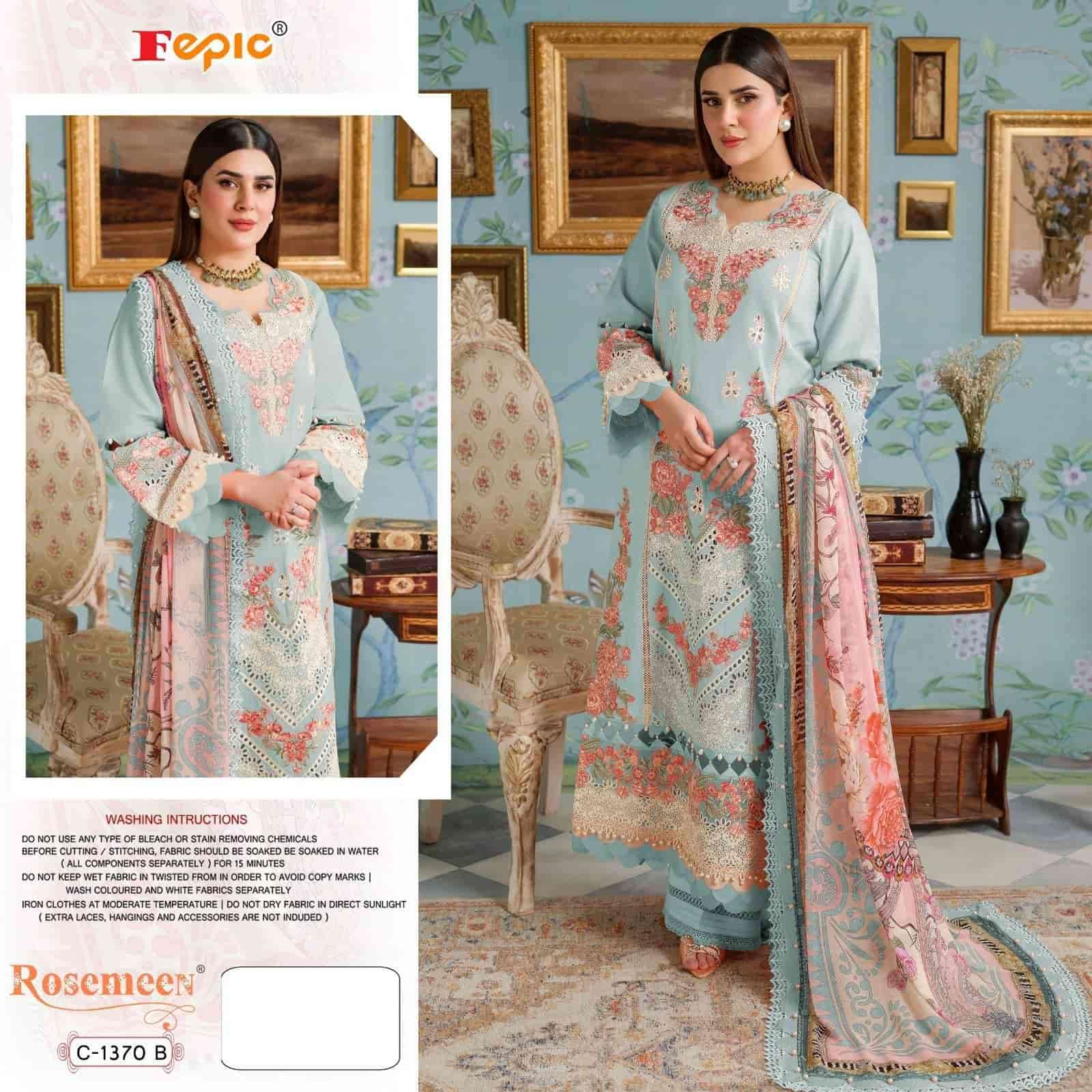 Fepic Rosemeen Pure Cotton Embroidered Salwar Suit
