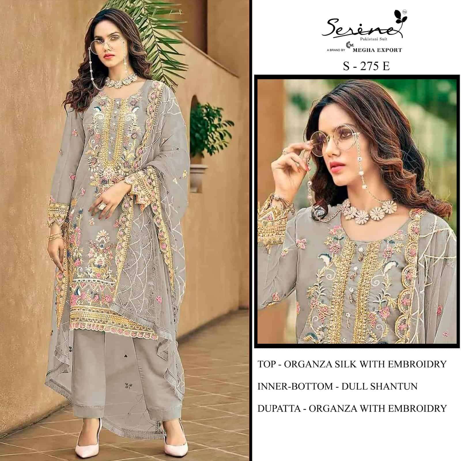 Serine S 275 A Organza Pakistani Suit Exclusive Collection