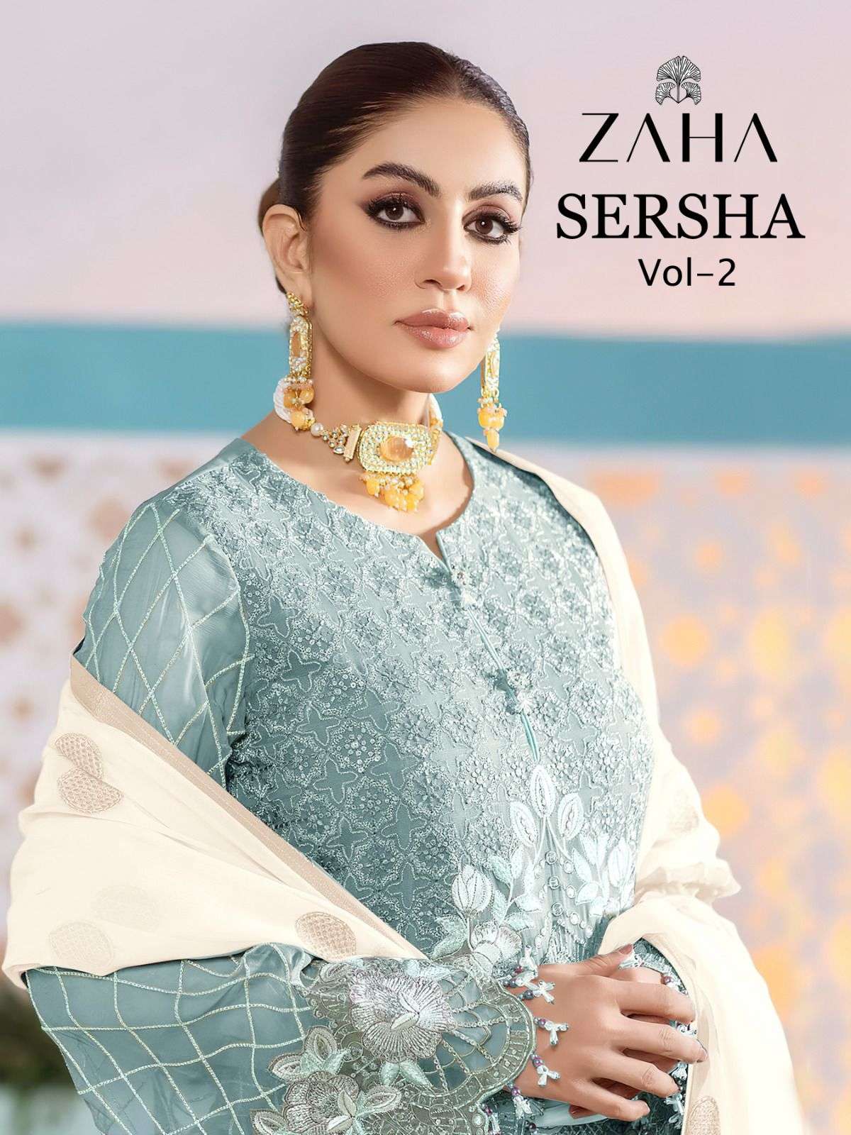 Zaha Sersha Vol 2 Fancy Pakistani Suit
