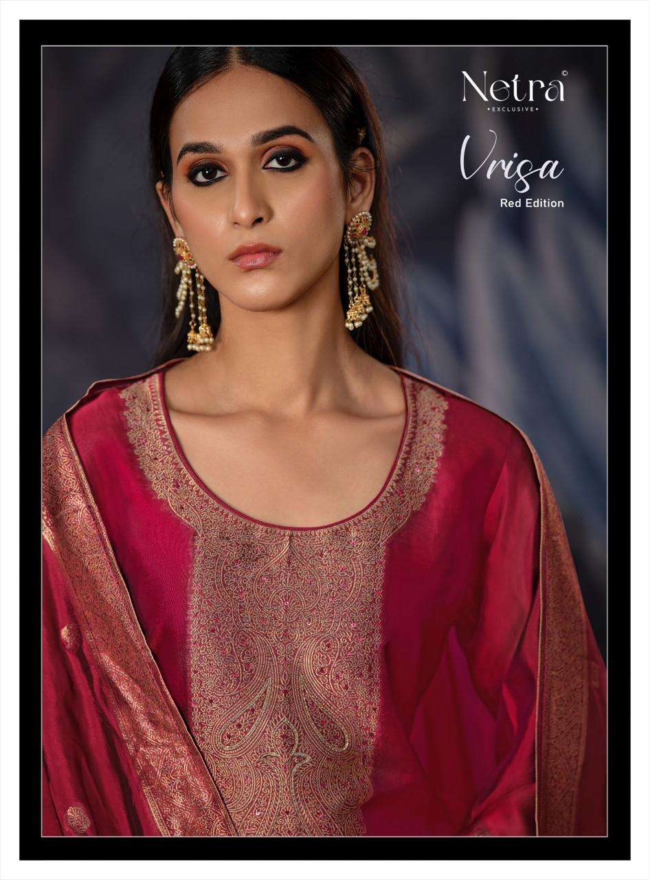 Netra Red Edition Wedding Wear Ladies Dress Latest Designs