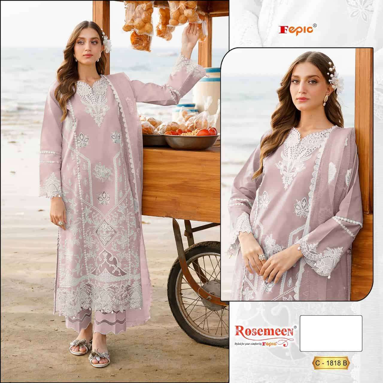 Fepic Rosemeen Embroidered Cotton Salwar Suit