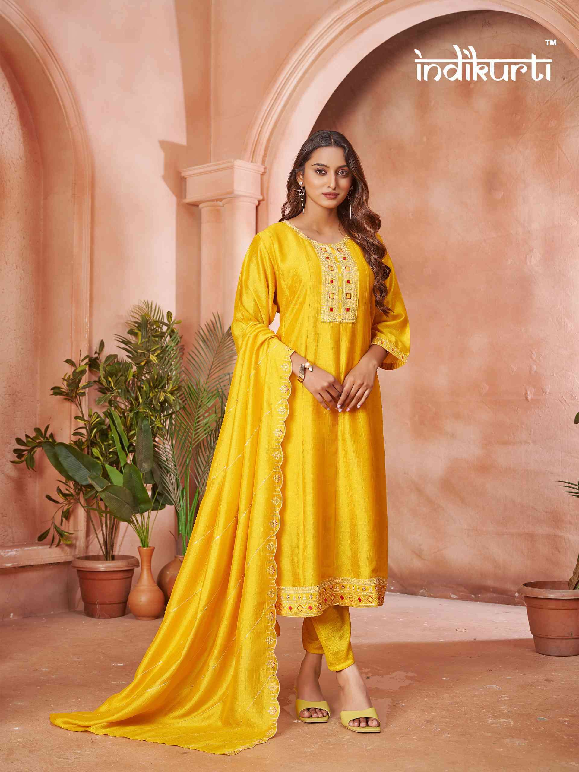 Indikurti Zoya Anarkali Pattern Dress Catalog Size Set