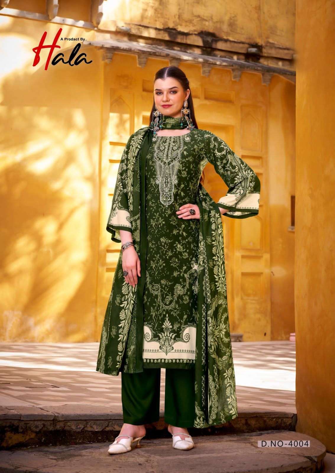 Hala Aayat Vol 4 Unstitch Cotton Salwar Suit Catalog Wholesalers