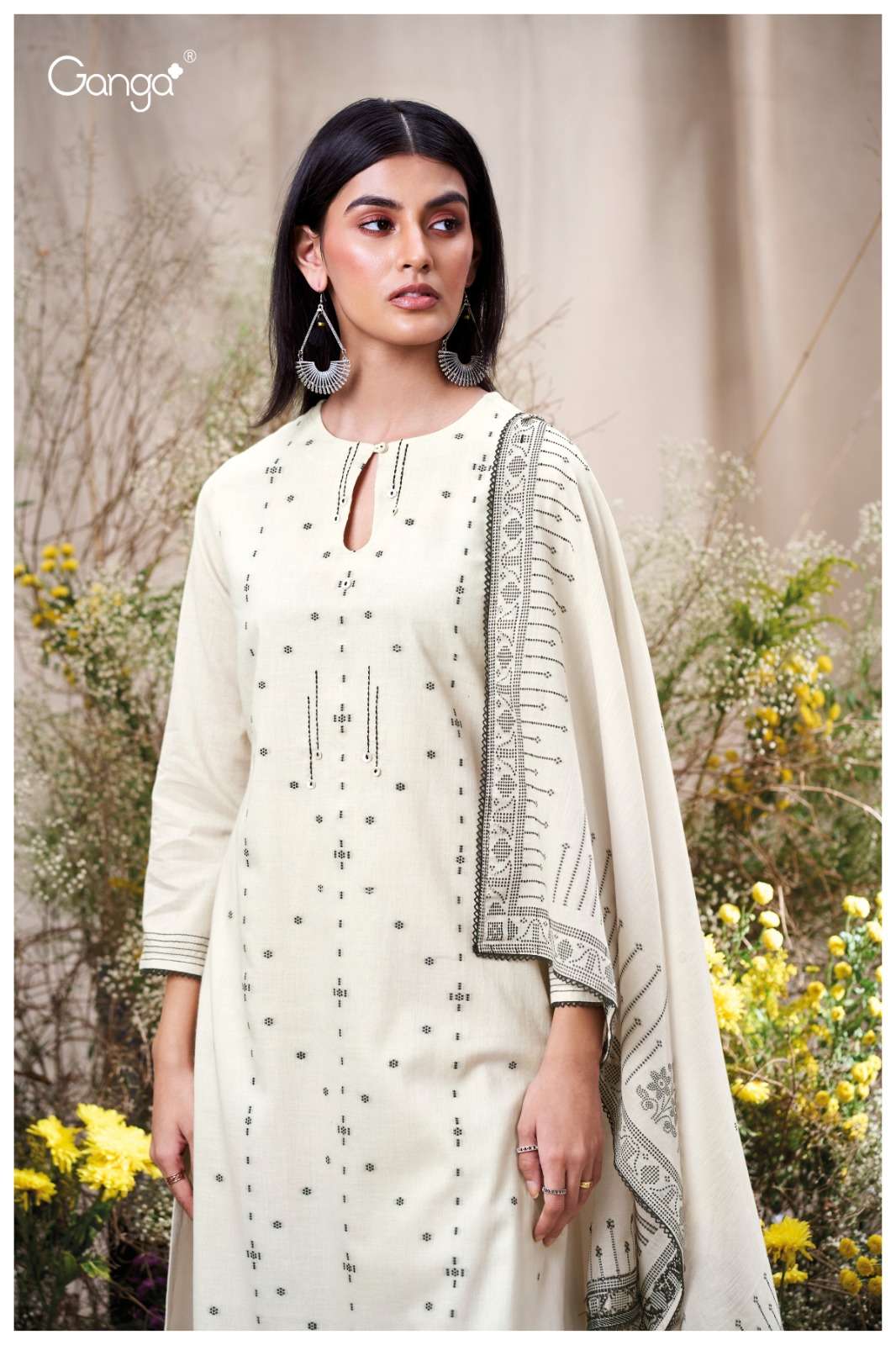 Ganga Fashion Tanishka Cotton Jacquard Suit