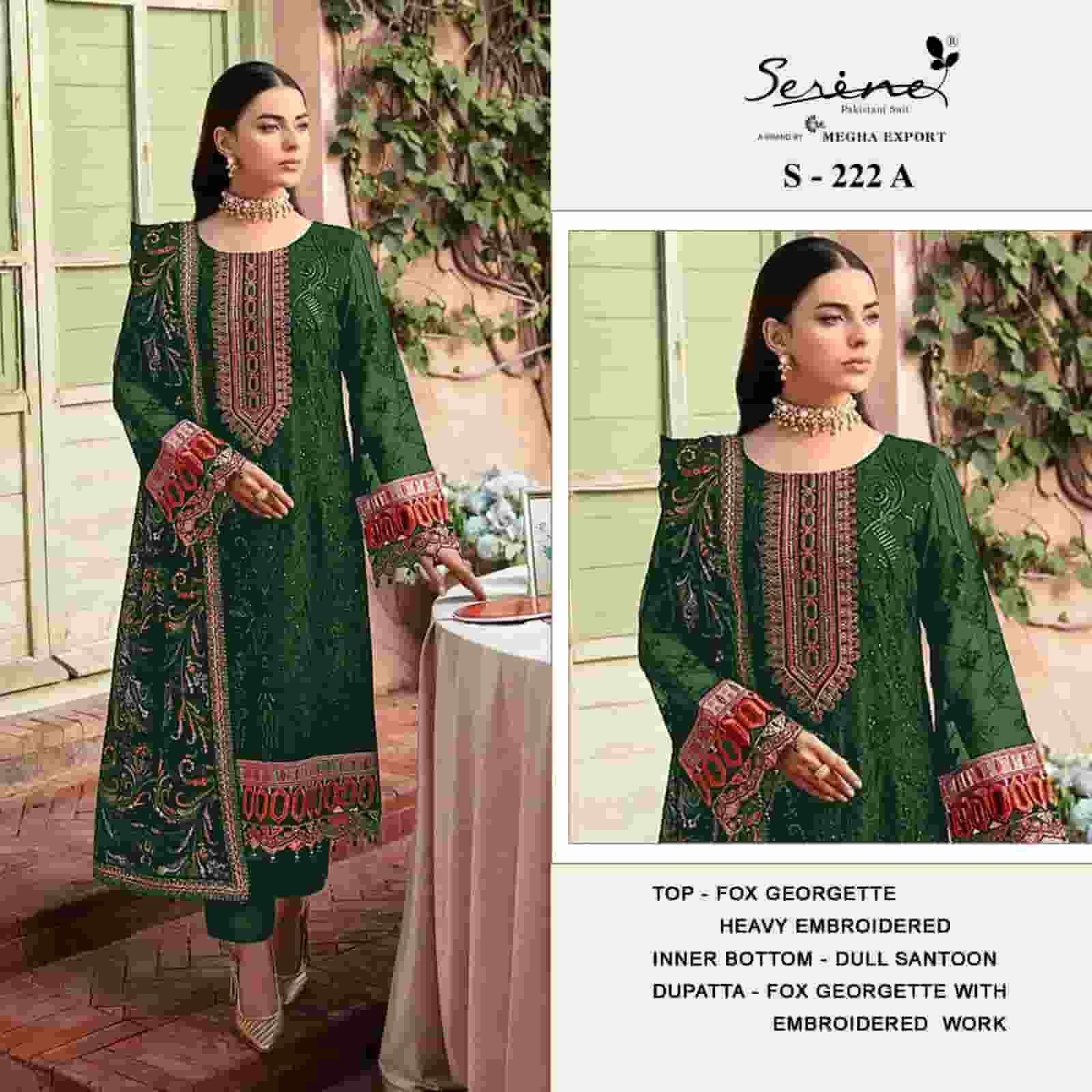 Serine S-222.A Embroidered Pakistani Salwar Suit