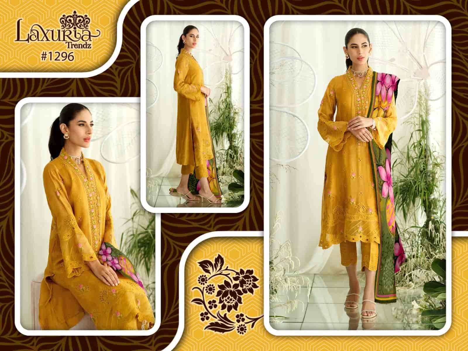 Laxuria Trends 1296 Festive Wear Style Fancy Kurti Bottom Dupatta Set