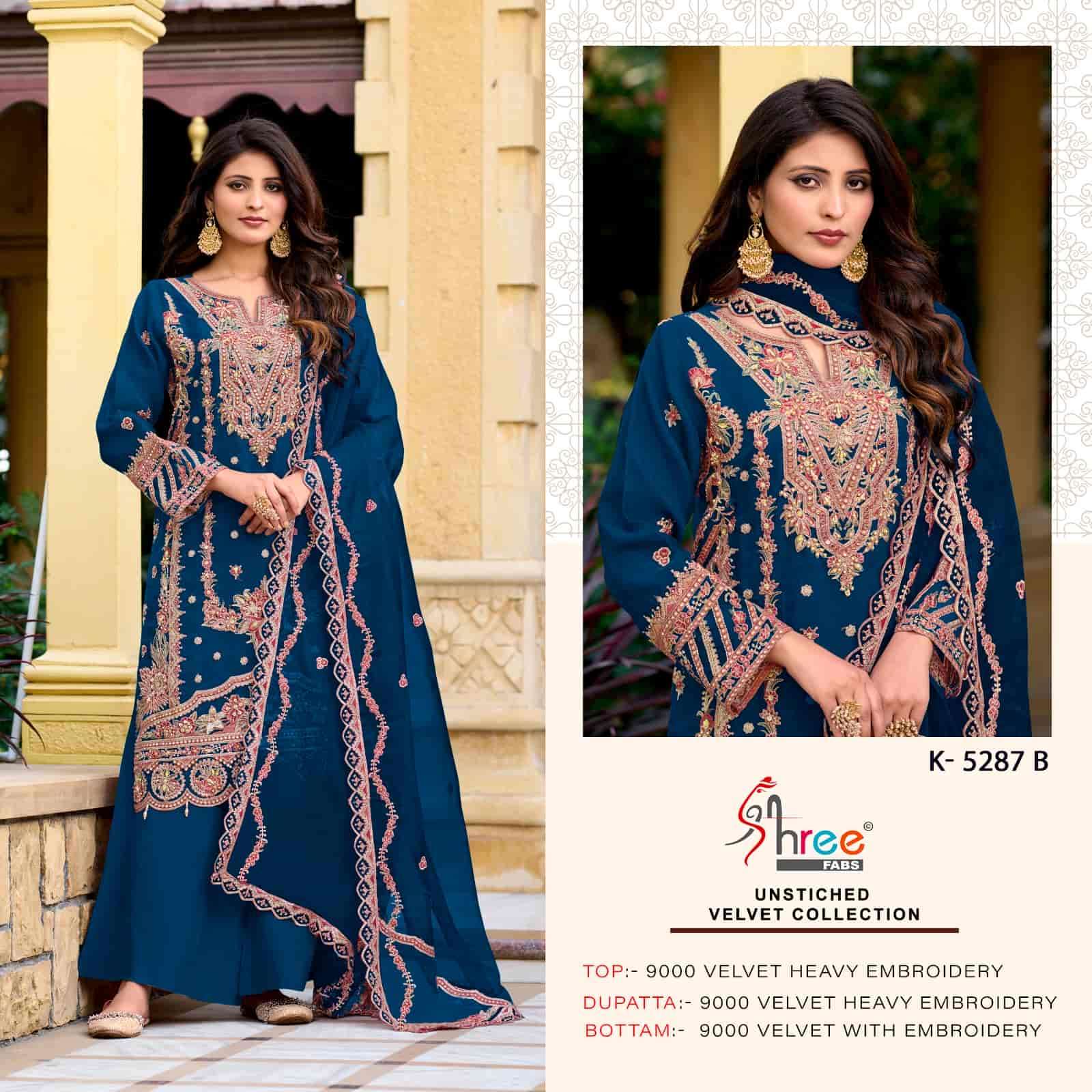 Shree Fabs K 5287 B Latest Heavy Designer Pakistani Suit Exporter