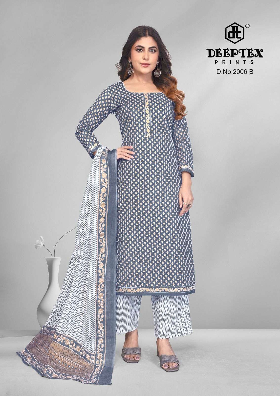 Deeptex 4 Colour Vol 2 Premium Wear Cotton Dress
