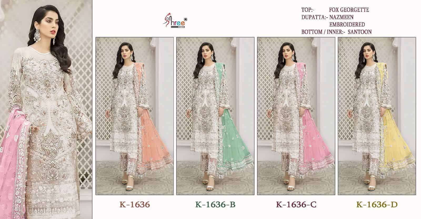 Shree Fabs K 1636 Colors Festive Wear Style Designer Pakistani Salwar Suit Wholesalers