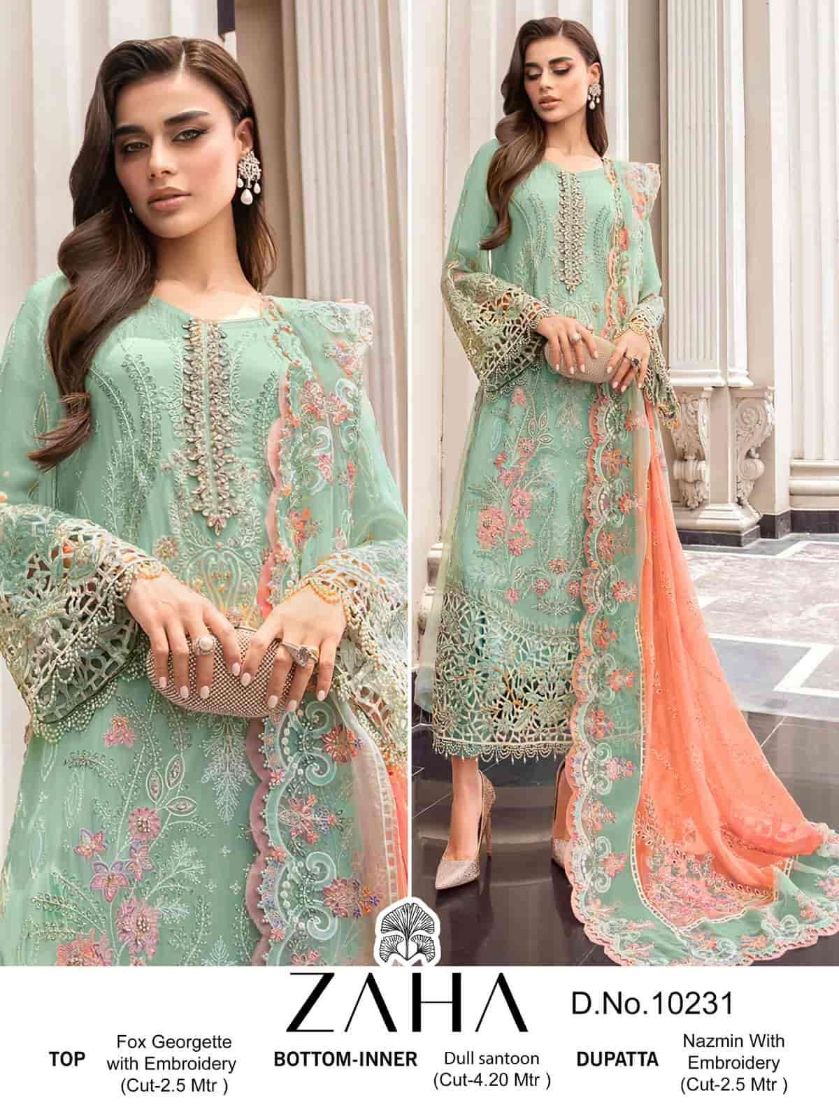 Zaha Pakistani Festive Designer Salwar Suit