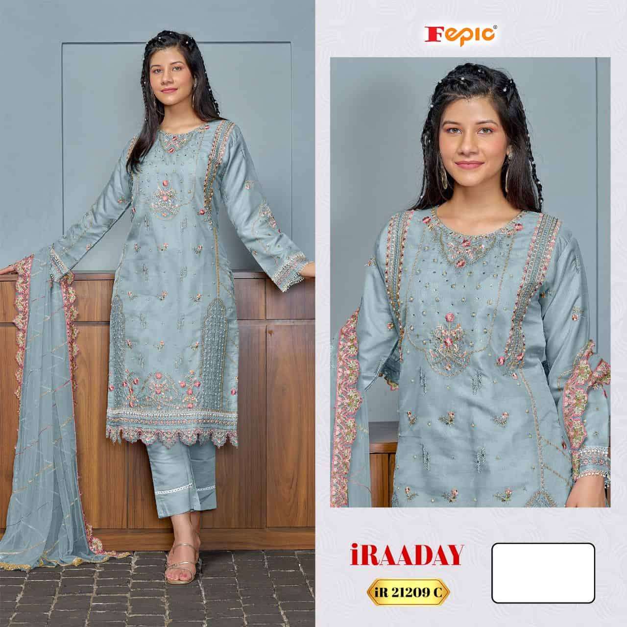 Fepic IR 21209 C Festive Wear Style Designer Embroidered Salwar Suit Ensemble