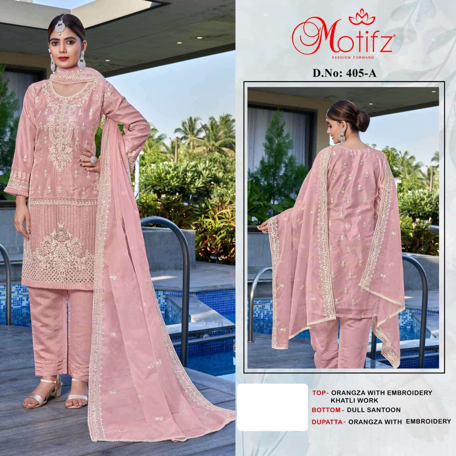 Motifz 405 Colors Festive Wear Style Latest Designer Pakistani Collection