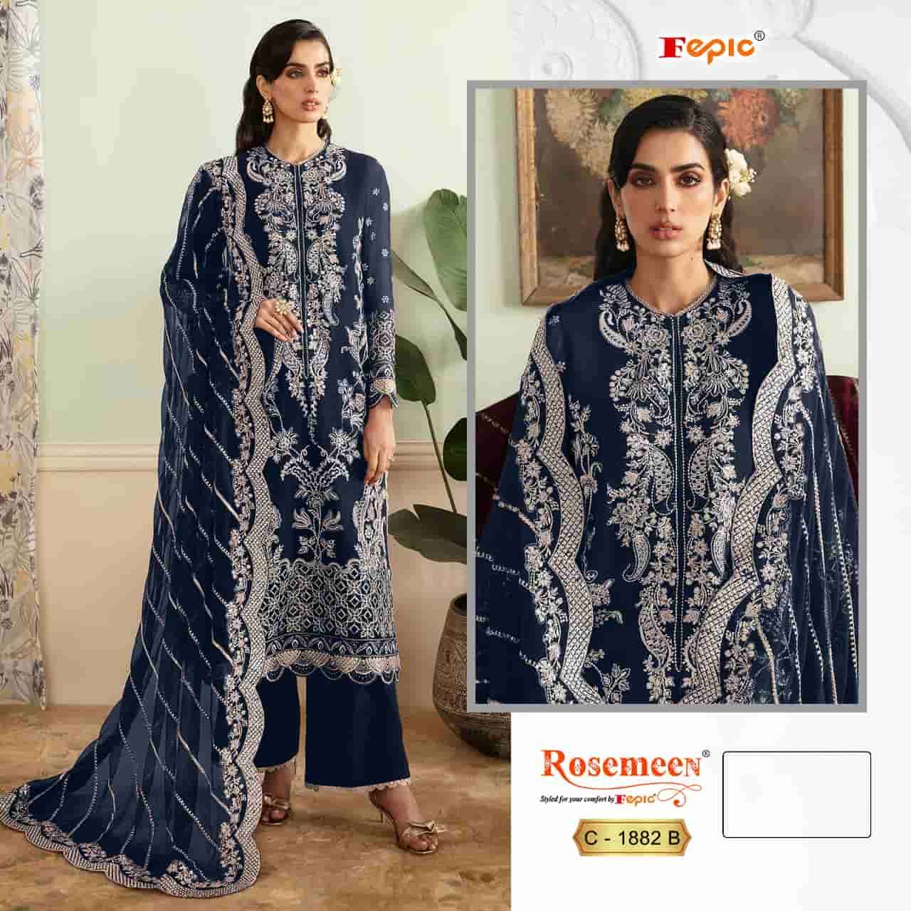 Fepic Rosemeen Heavy Embroidered Georgette Suit