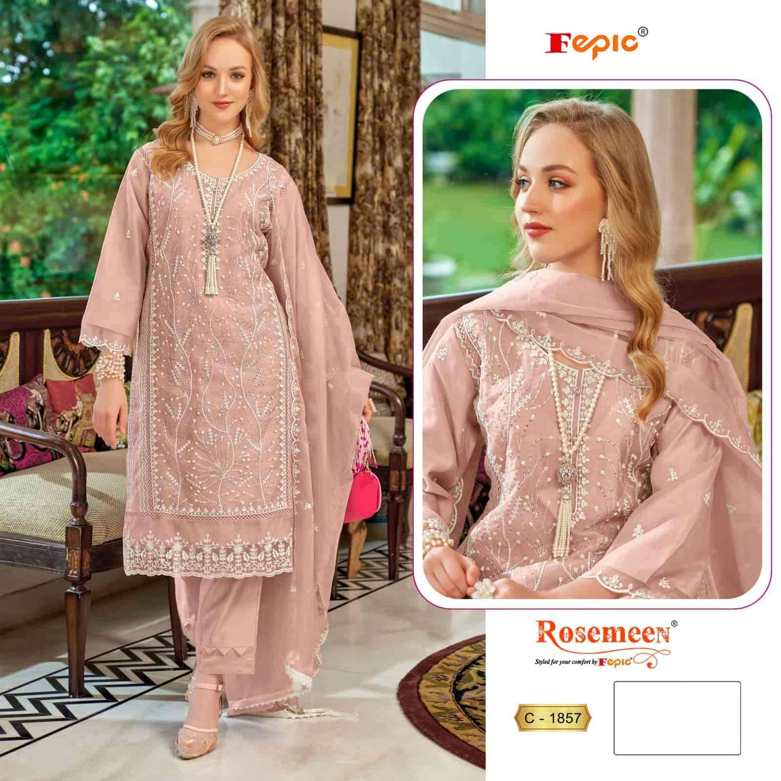 Fepic C 1857 Pakistani Style Designer Embroidered Salwar Suit Exporter