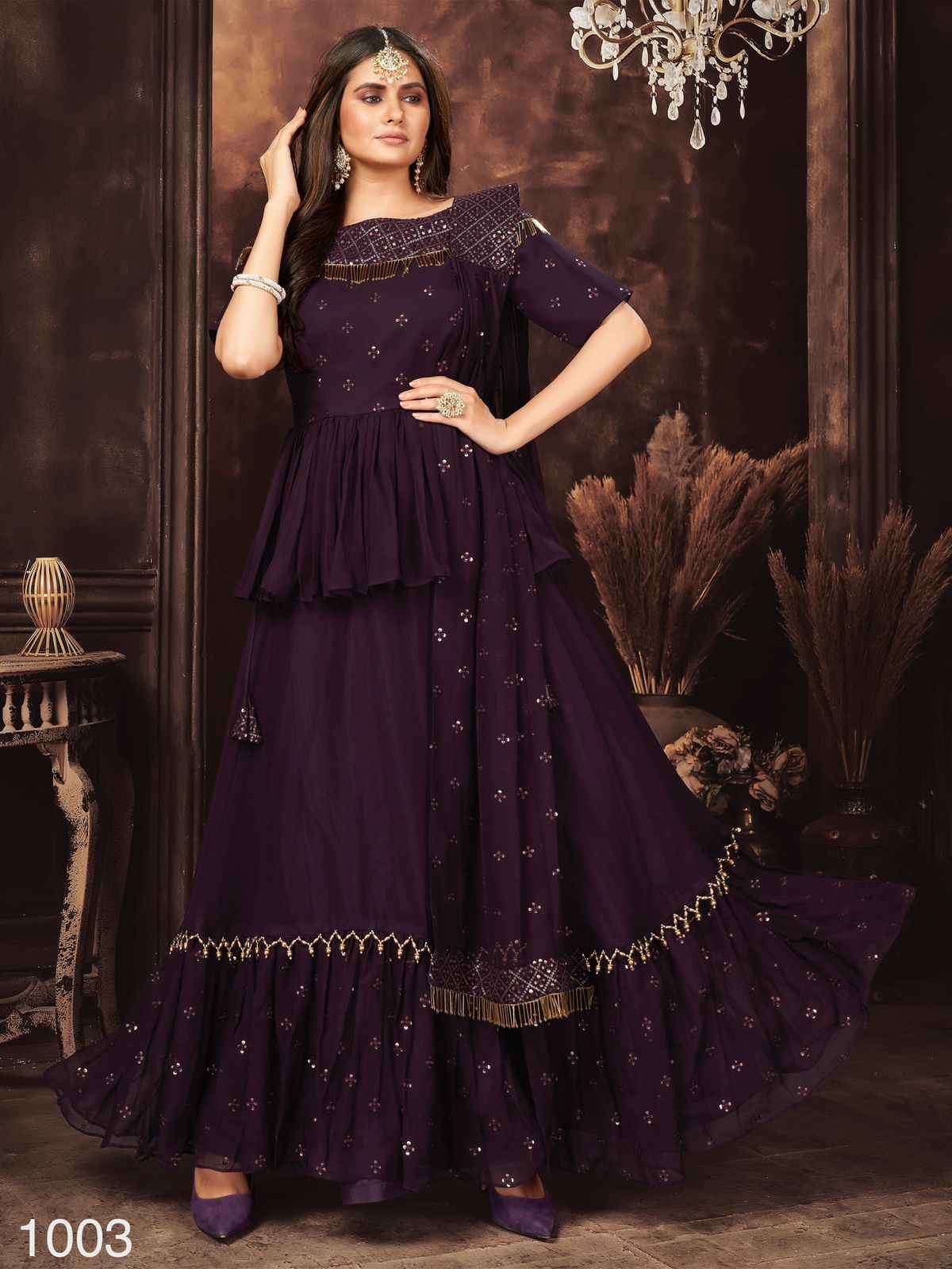 Anjani Art Couture Collection Vol 1 1001 To 1006 Partywear Designer Outfit