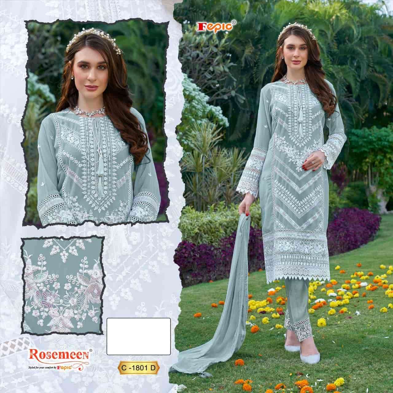 Fepic C 1801 D Pakistani Festive Wear Style Designer Embroidered Dress Collection