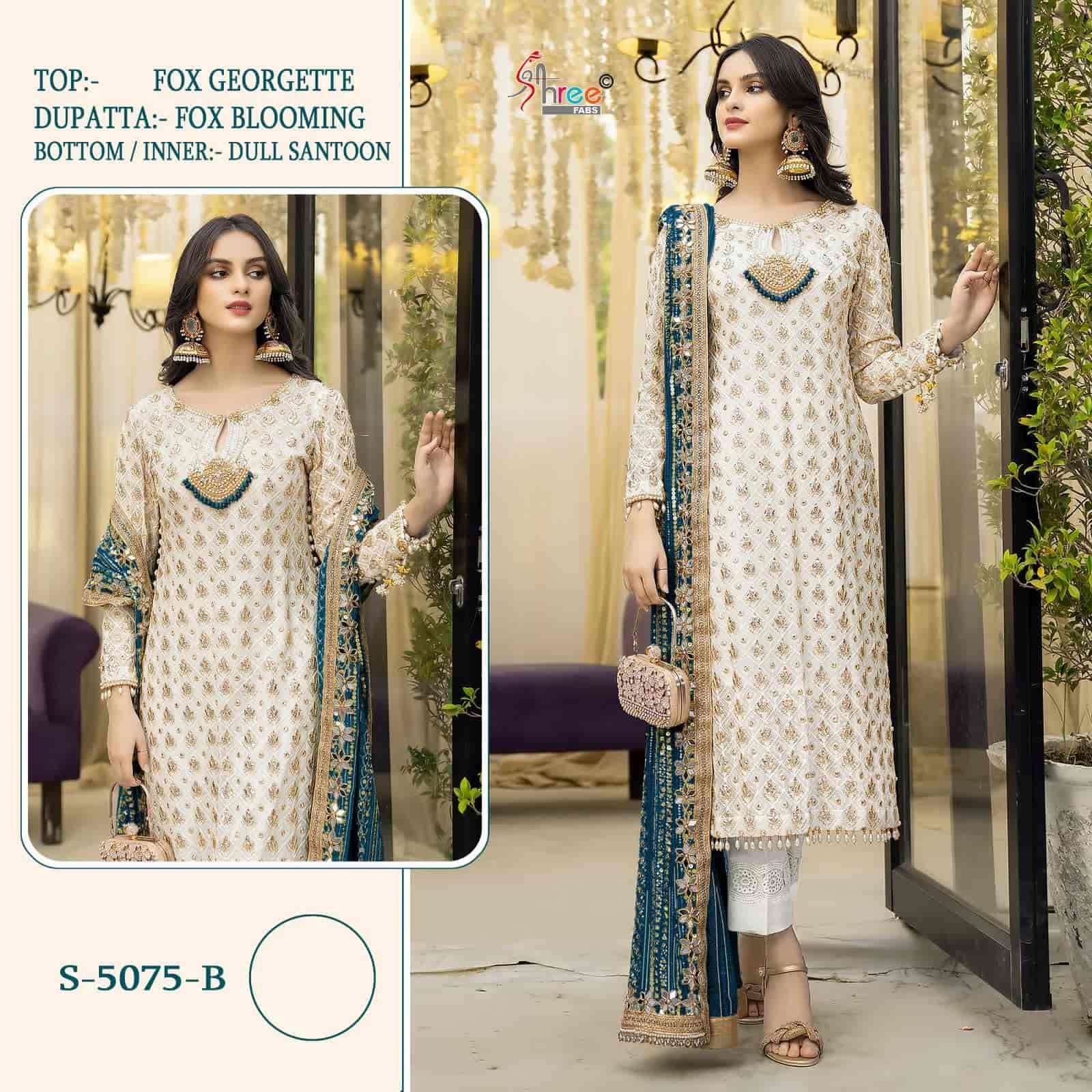 Shree Fabs Designer Pakistani Suit S 5075 B