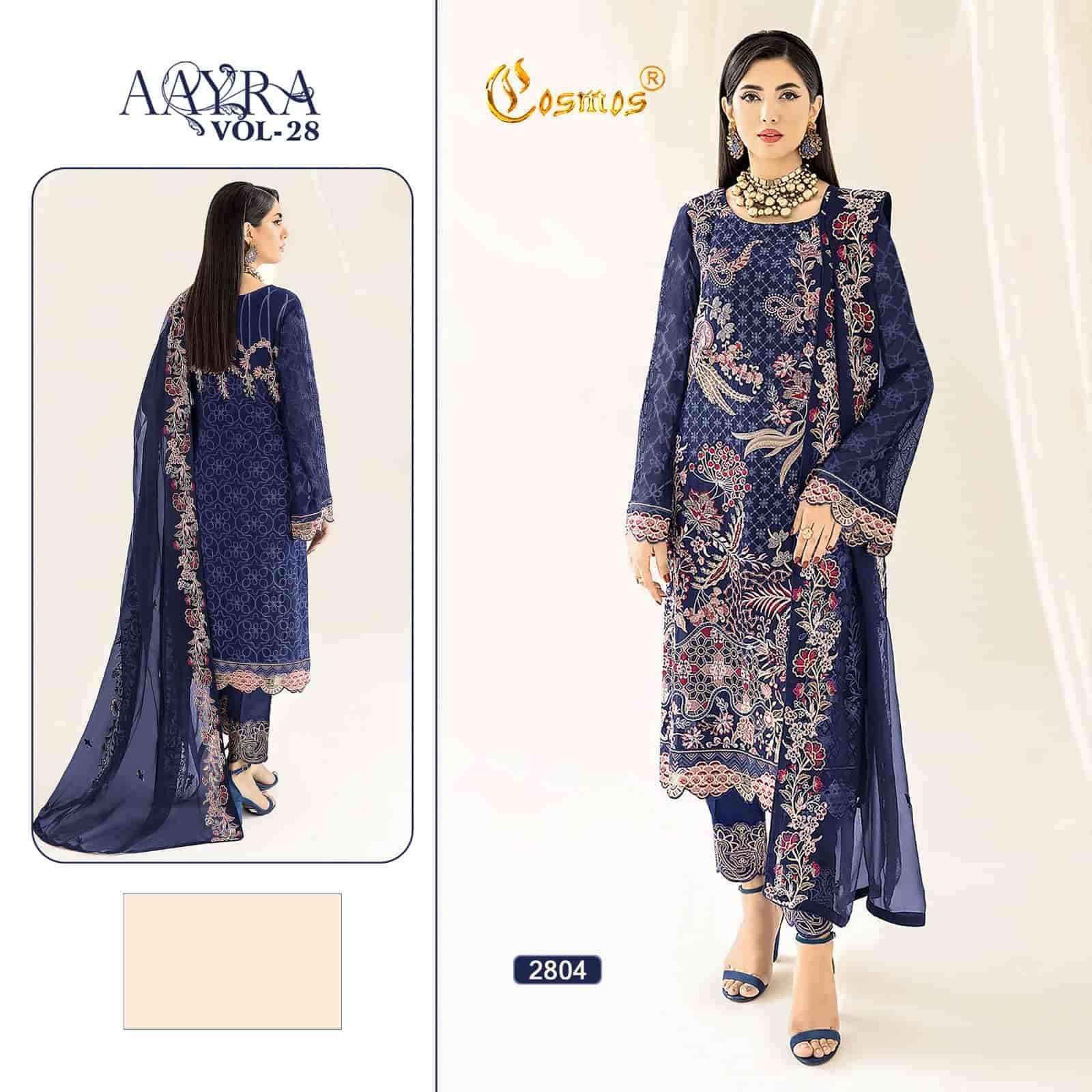 Cosmos 2804 Heavy Designer Style Pakistani Georgette Salwar Suit Ensemble