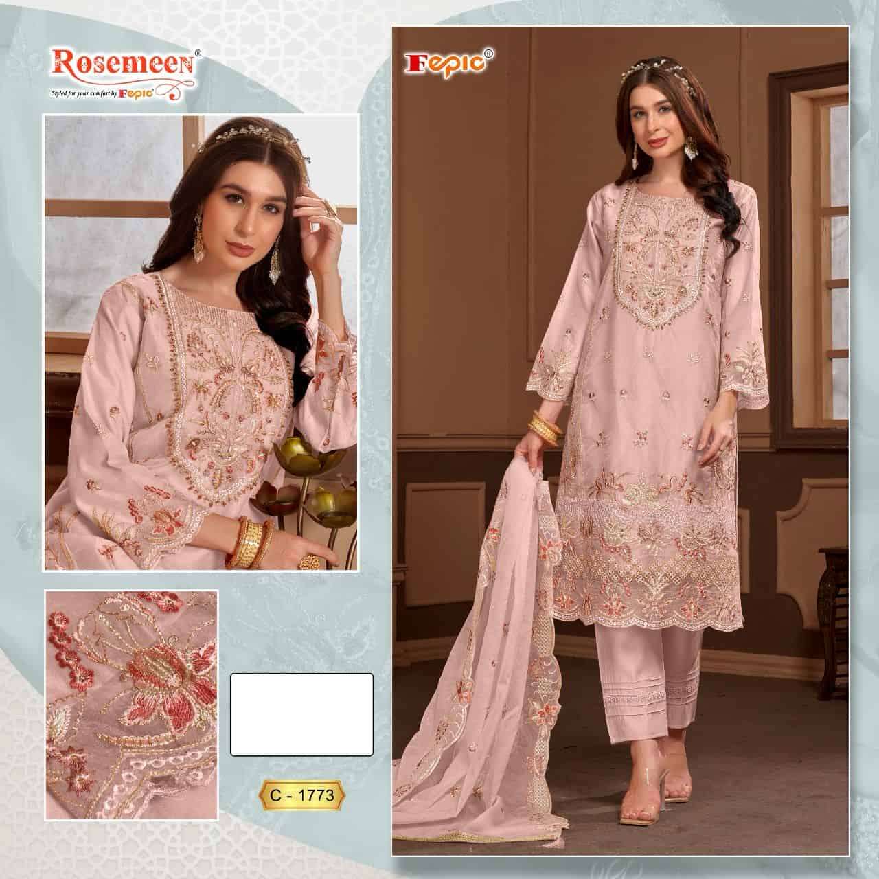 Fepic C 1773 Latest Designer Pakistani Embroidered Salwar Suit Collection