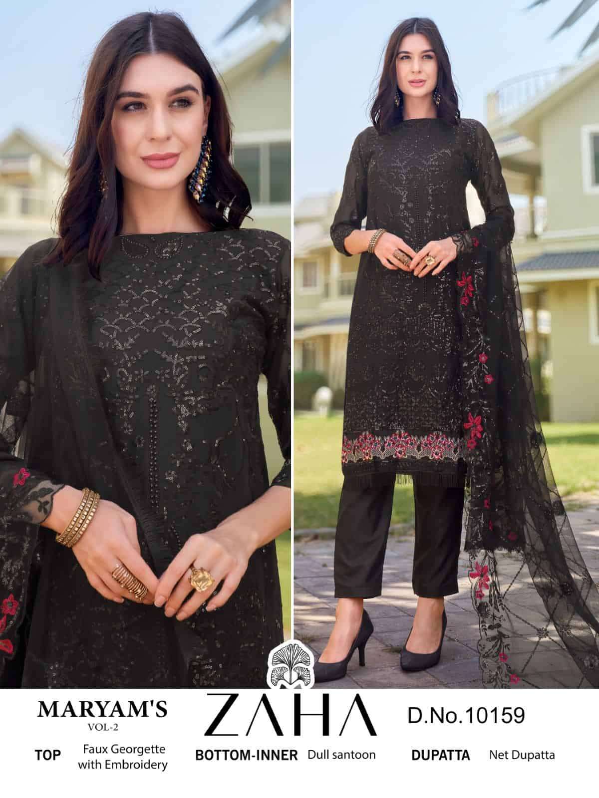 Zaha Maryam Vol-2 Embroidered Designer Dress