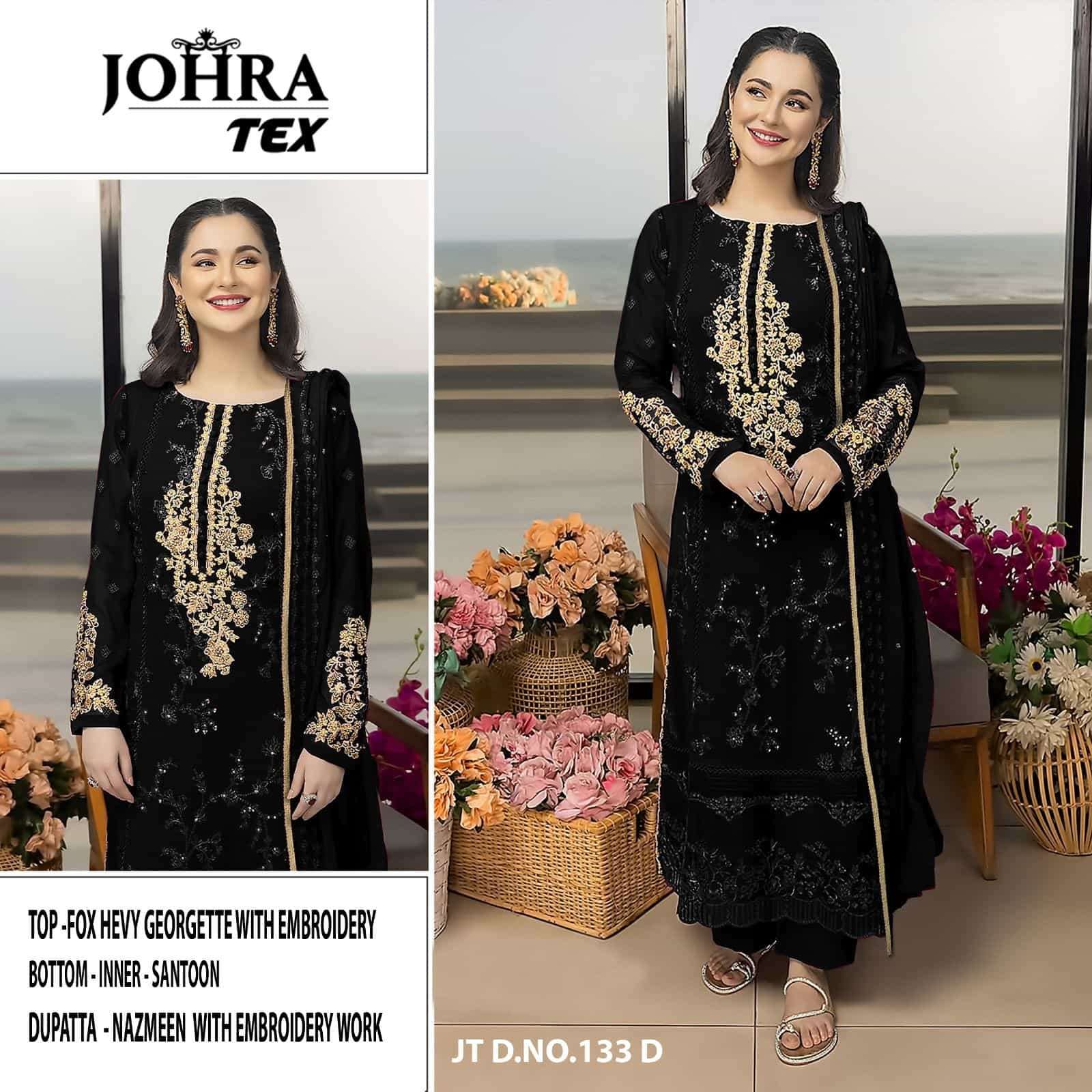 Johra Tex JT 133 D Embroidered Salwar Suit