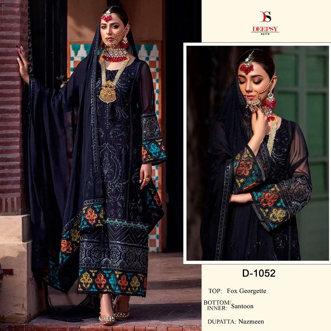 Deepsy D 1052 Pakistani Style Georgette Designer Salwar Suit Exporter