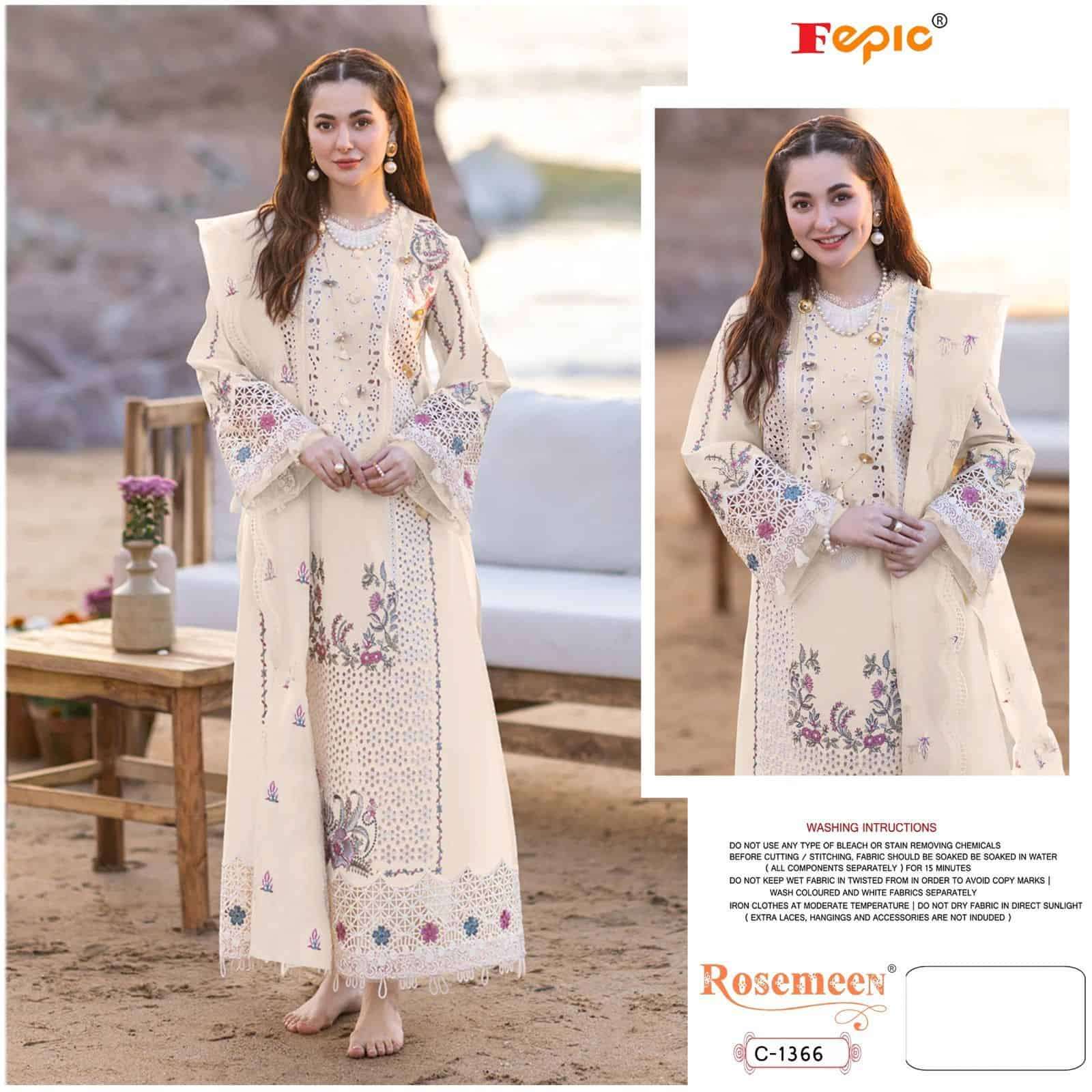 Fepic Rosemeen Embroidered Pakistani Suit