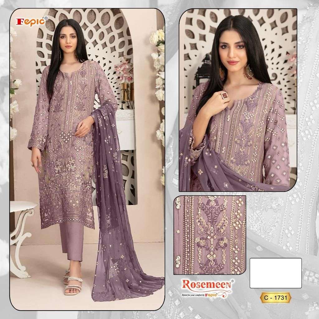 Fepic C 1731 Festive Wear Style Designer Embroidered Salwar Kameez Exporter
