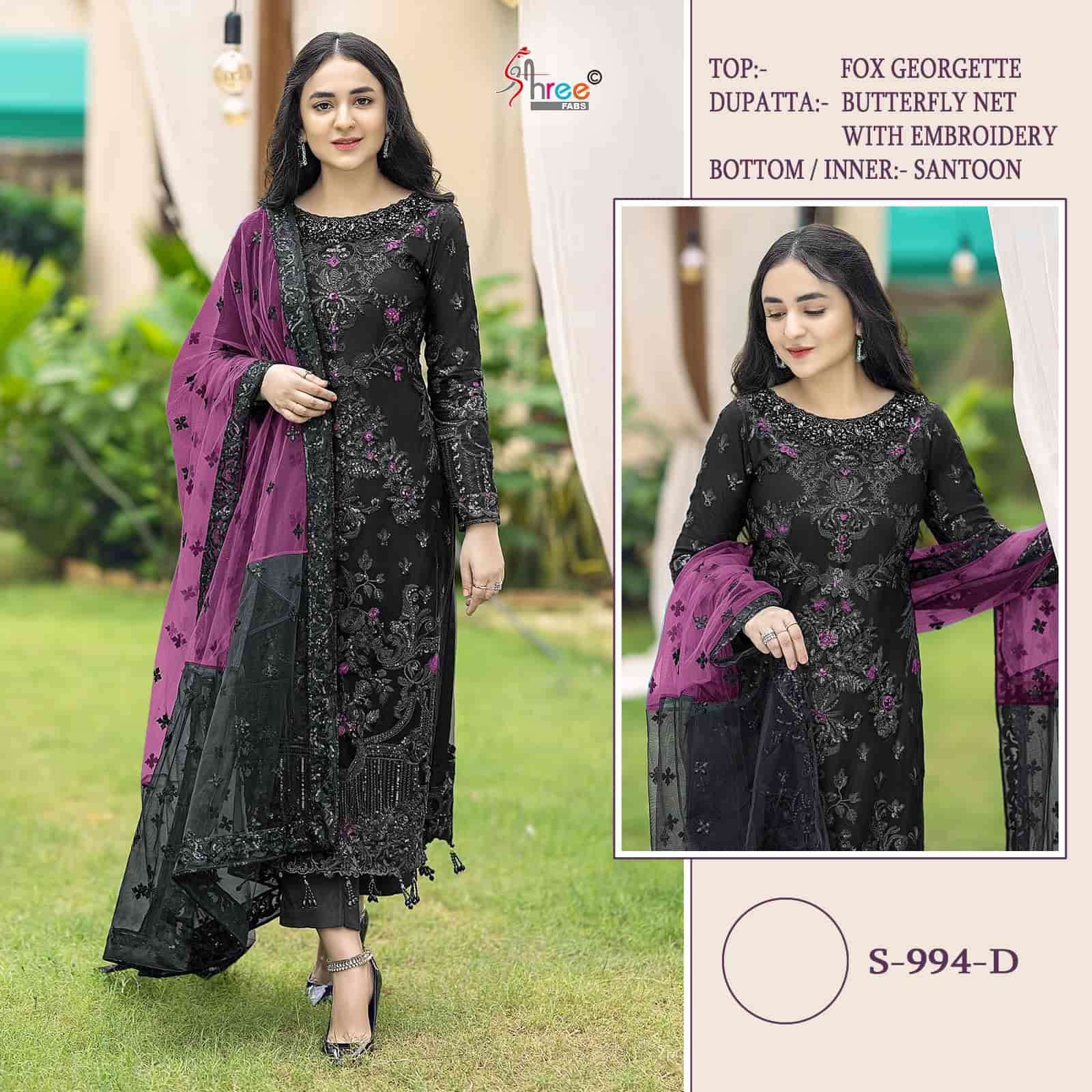Shree Fabs S 994 D Exclusive Latest Embroidered Pakistani Suit Ensemble