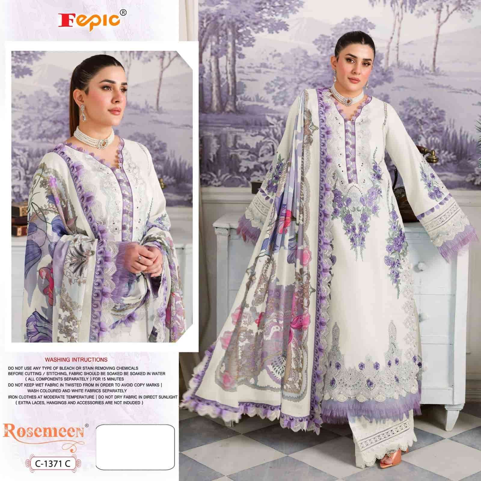 Fepic Rosemeen Embroidered Cotton Unstitched Suit
