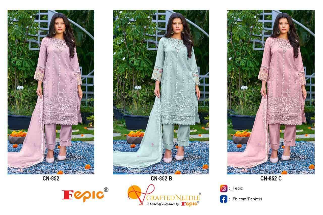 Crafted Needle CN 852 By Fepic Ready To Wear Pakistani Festive Wear Style Collection