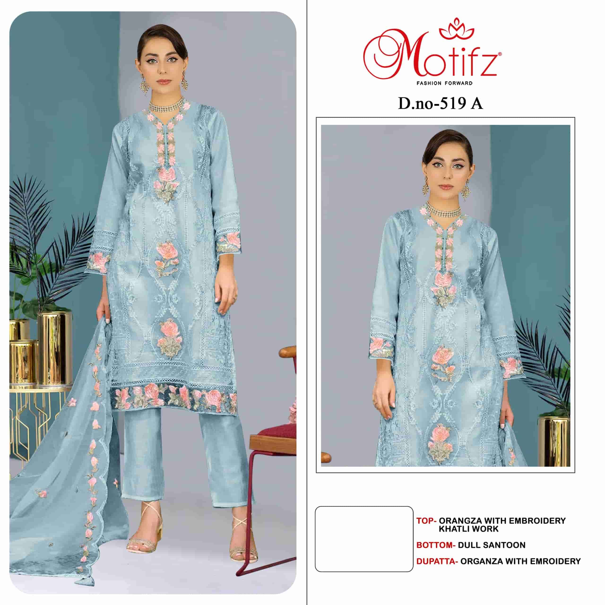 Motifz 519 A Organza Pakistani Suit