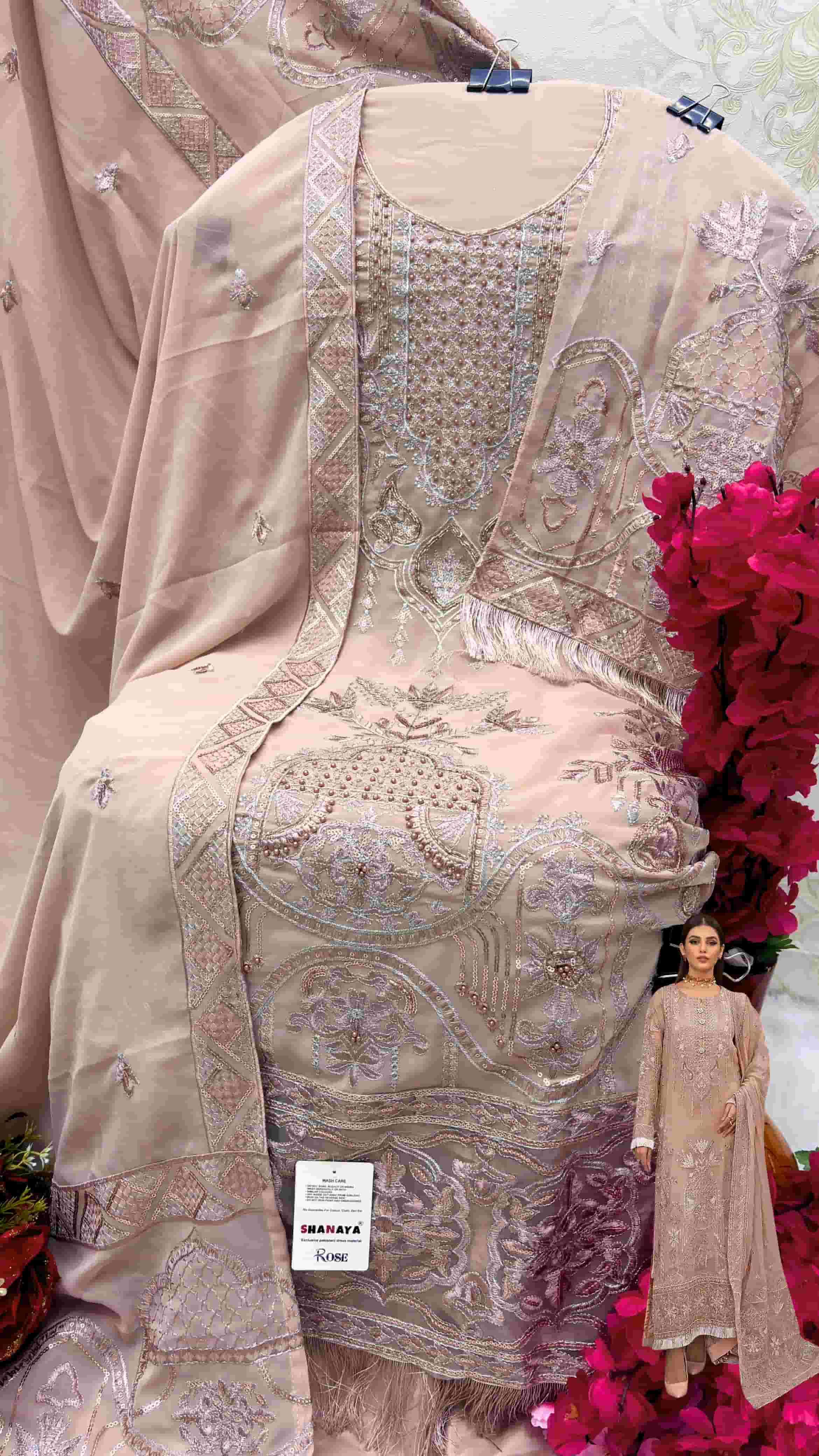 Shanaya S 163 Pakistani Designer Georgette Salwar Suit Collection